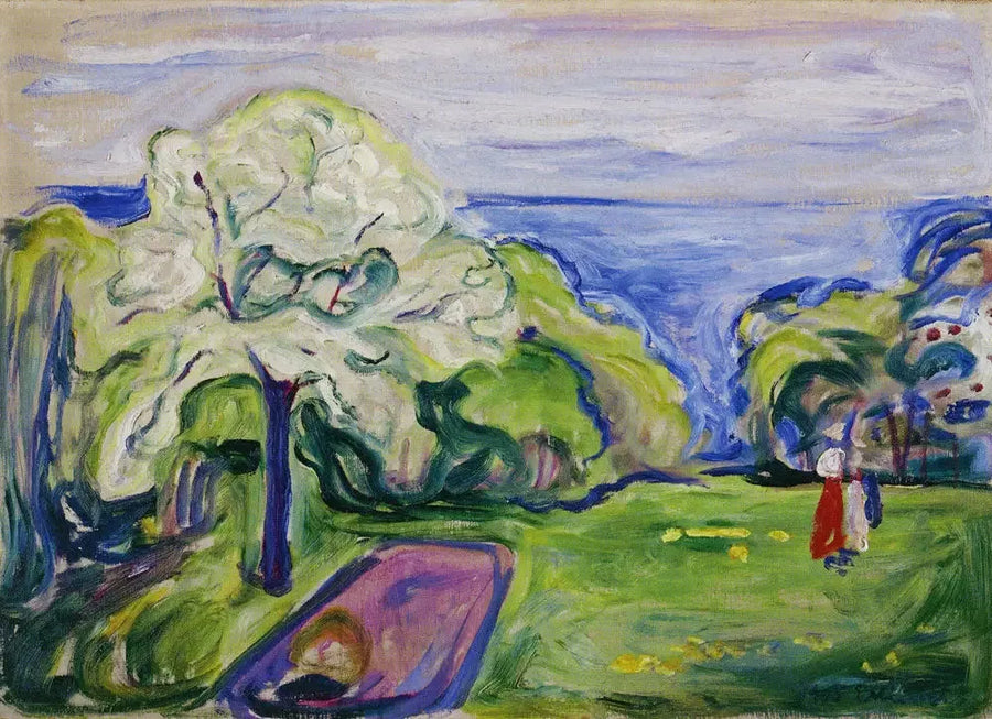 Cerejeira em flor - Edvard Munch