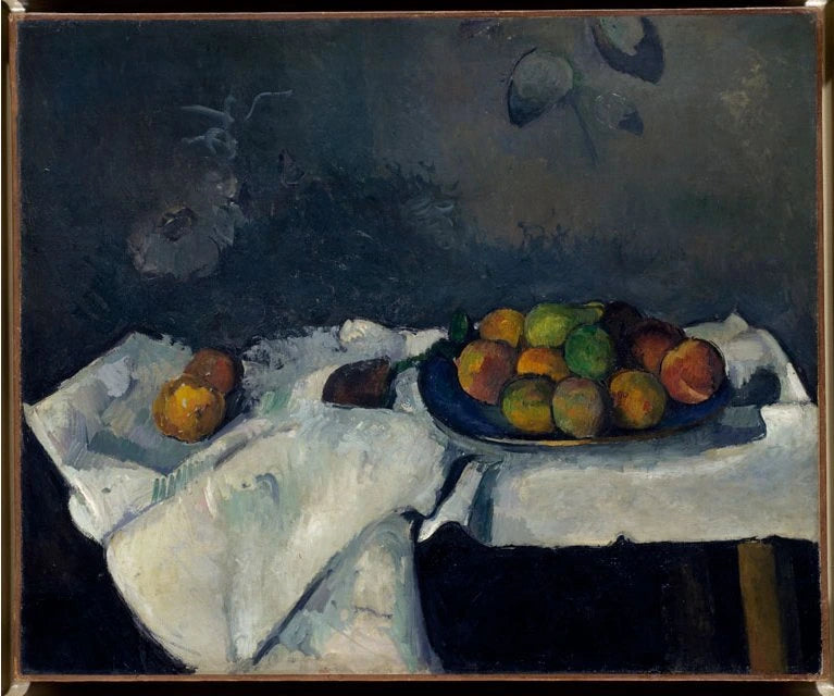 Prato de pêssegos - Paul Cézanne