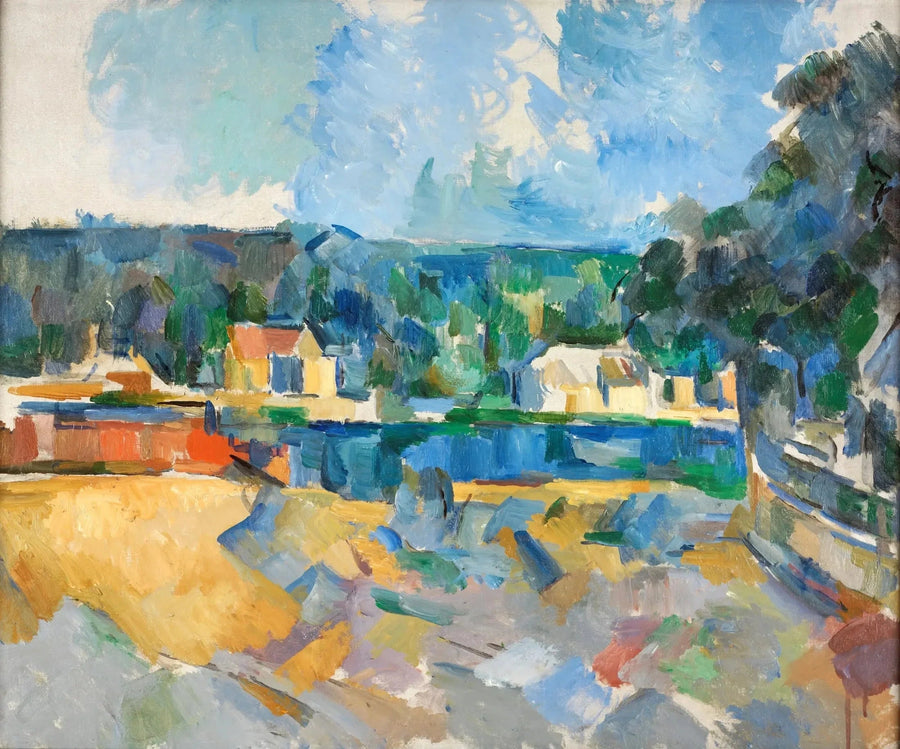 À beira de um rio, por volta de 1904-1905 - Paul Cézanne