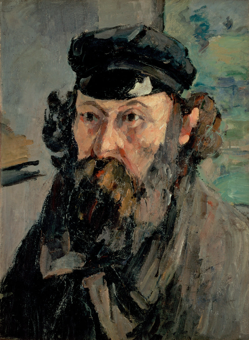 Retrato do artista com boné - Paul Cézanne