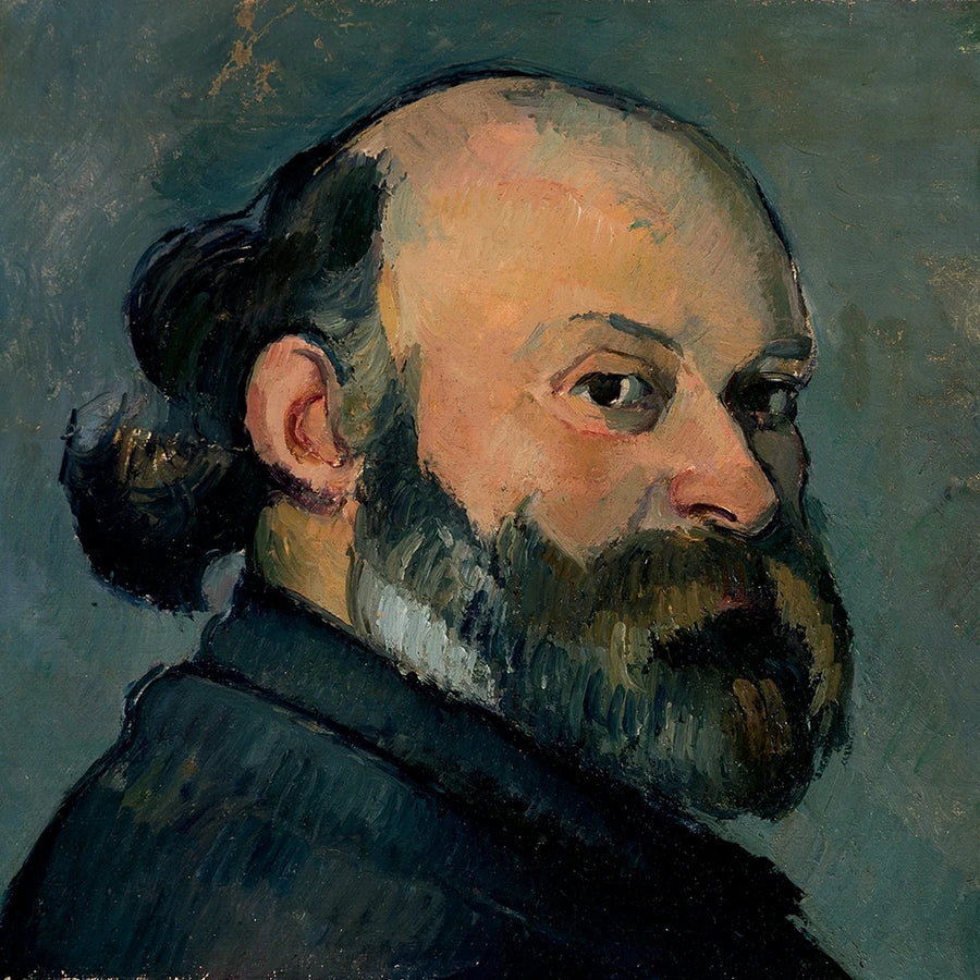 Retrato do artista olhando por cima do ombro - Paul Cézanne