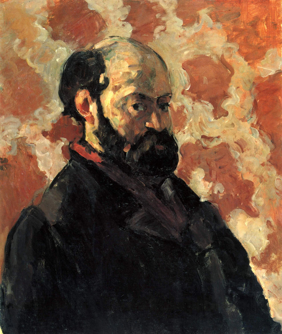 Retrato do artista com fundo rosa - Paul Cézanne