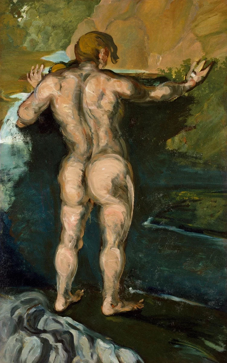 O Banhista na rocha - Paul Cézanne