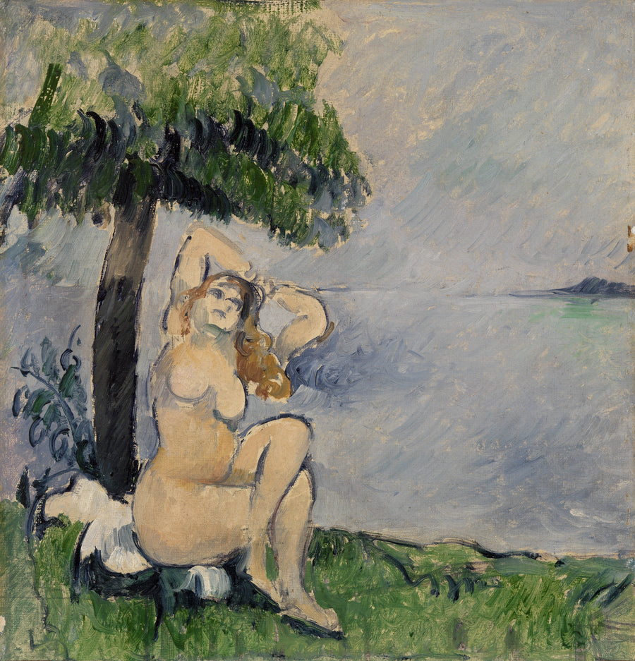 Banhista à beira-mar - Paul Cézanne