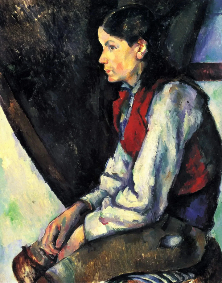 O Menino do Colete Vermelho, 1888 -1890 - Paul Cézanne