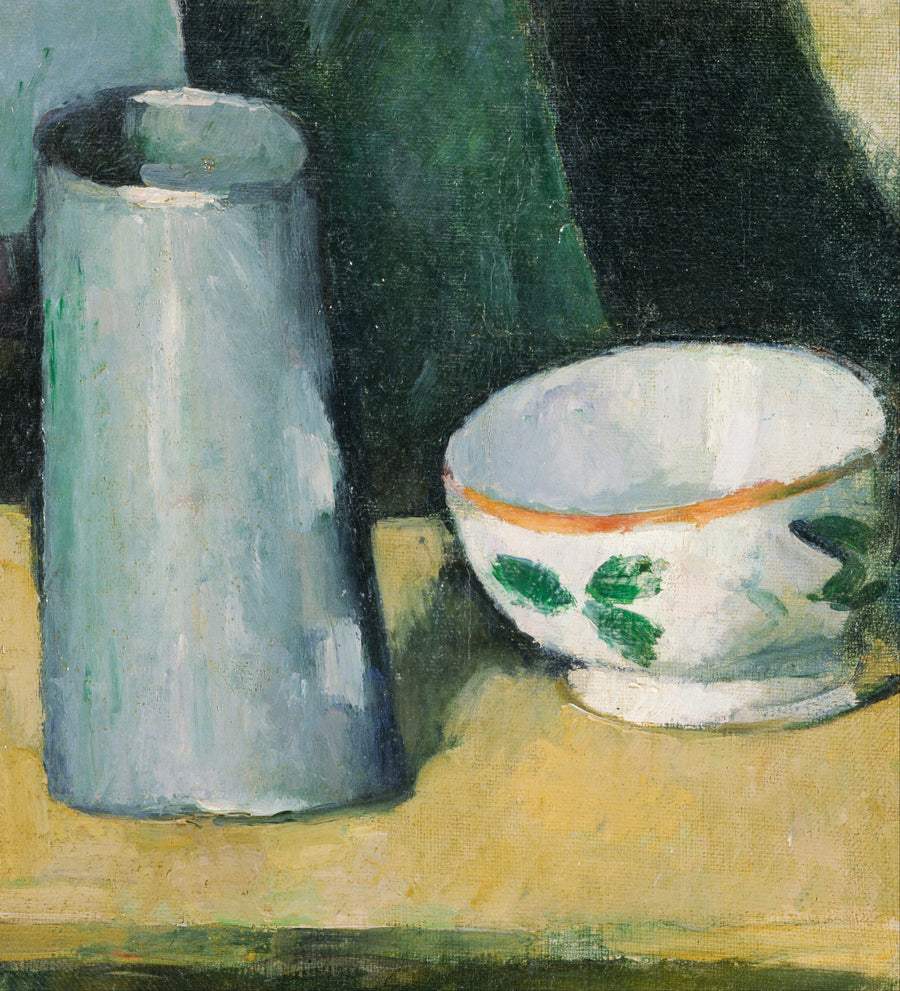 Tigela e caixa de leite - Paul Cézanne