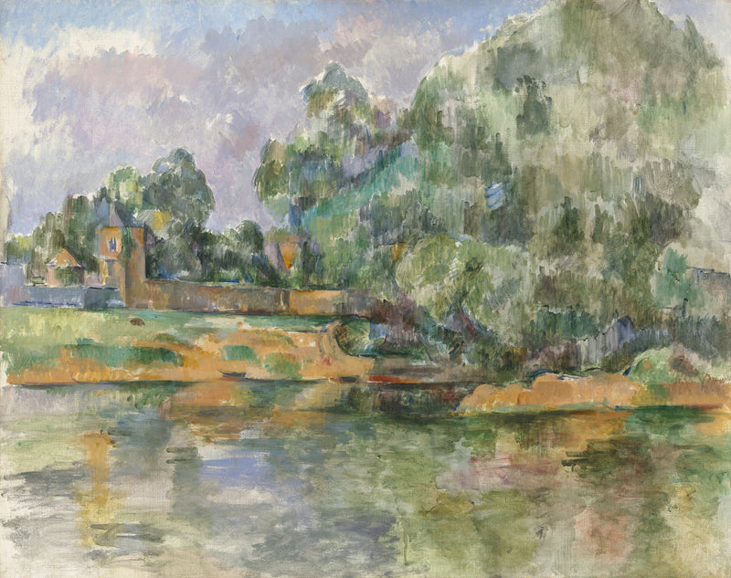 Paisagem à beira da água - Paul Cézanne