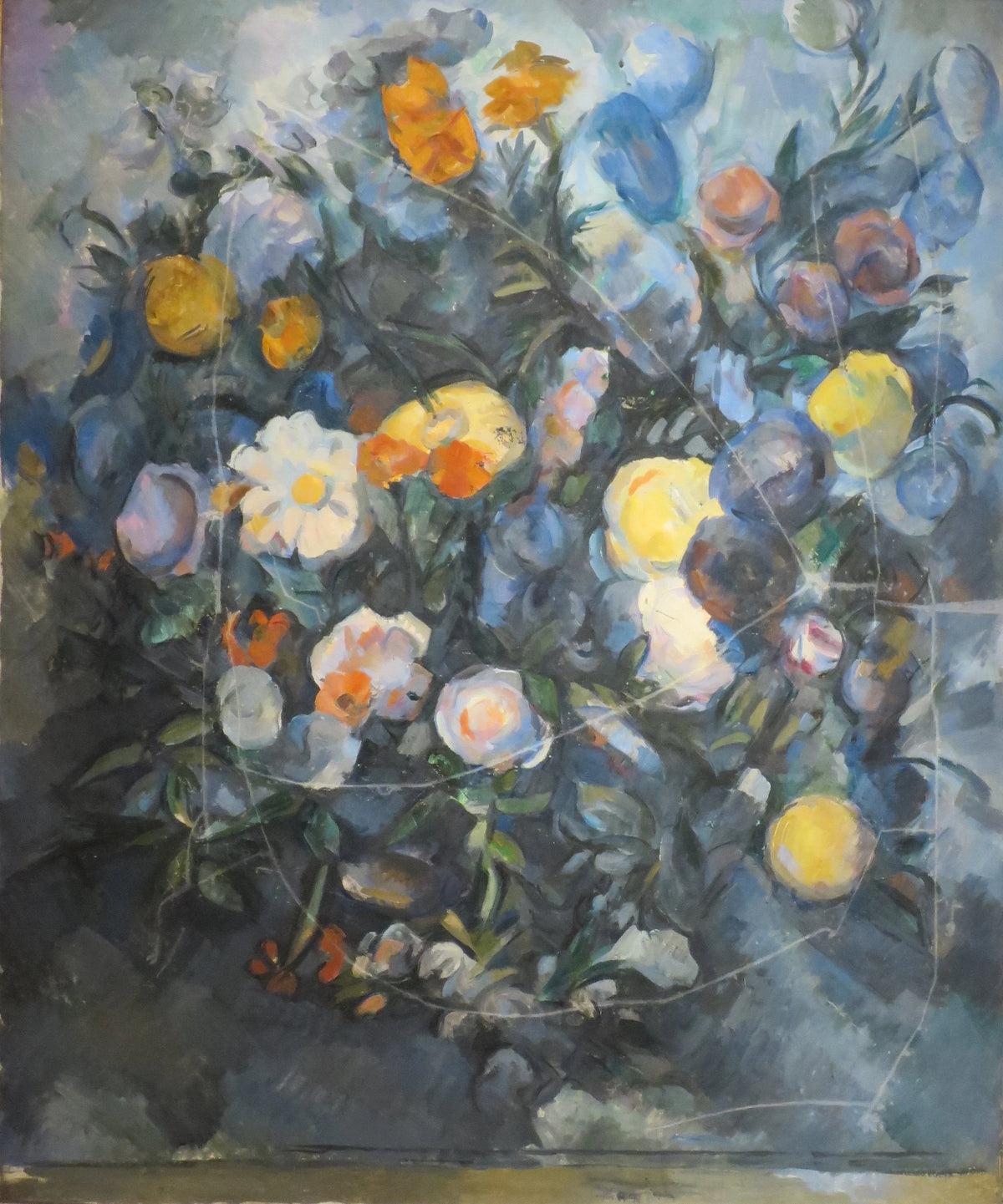 Bouquet de fleurs d’après Delacroix vers 1902–1904 de Paul Cézanne, musée Pouchkine – reproduction peinture à l’huile sur toile