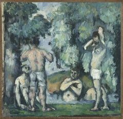 Cinco banhistas, por volta de 1876-1877-- Paul Cézanne