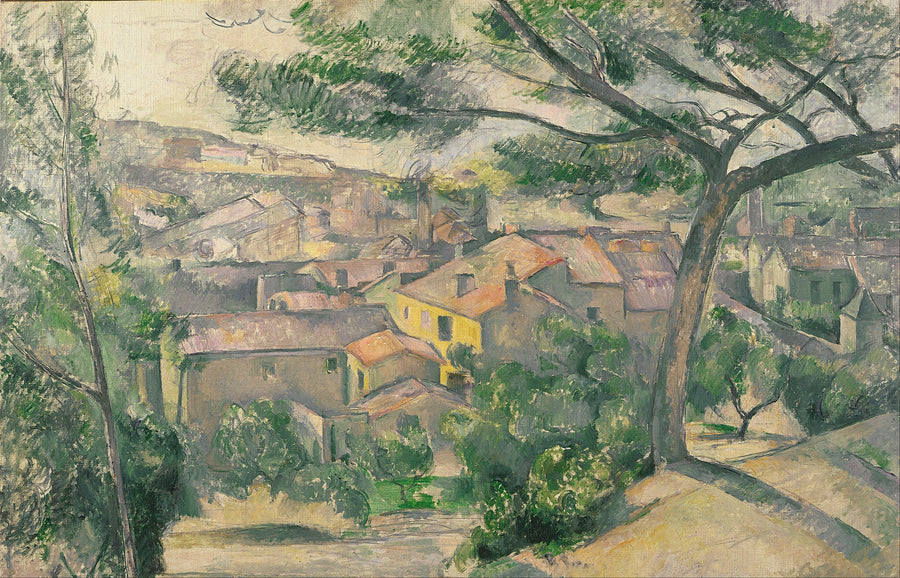 L'Estaque de manhã, visto contra a luz - Paul Cézanne