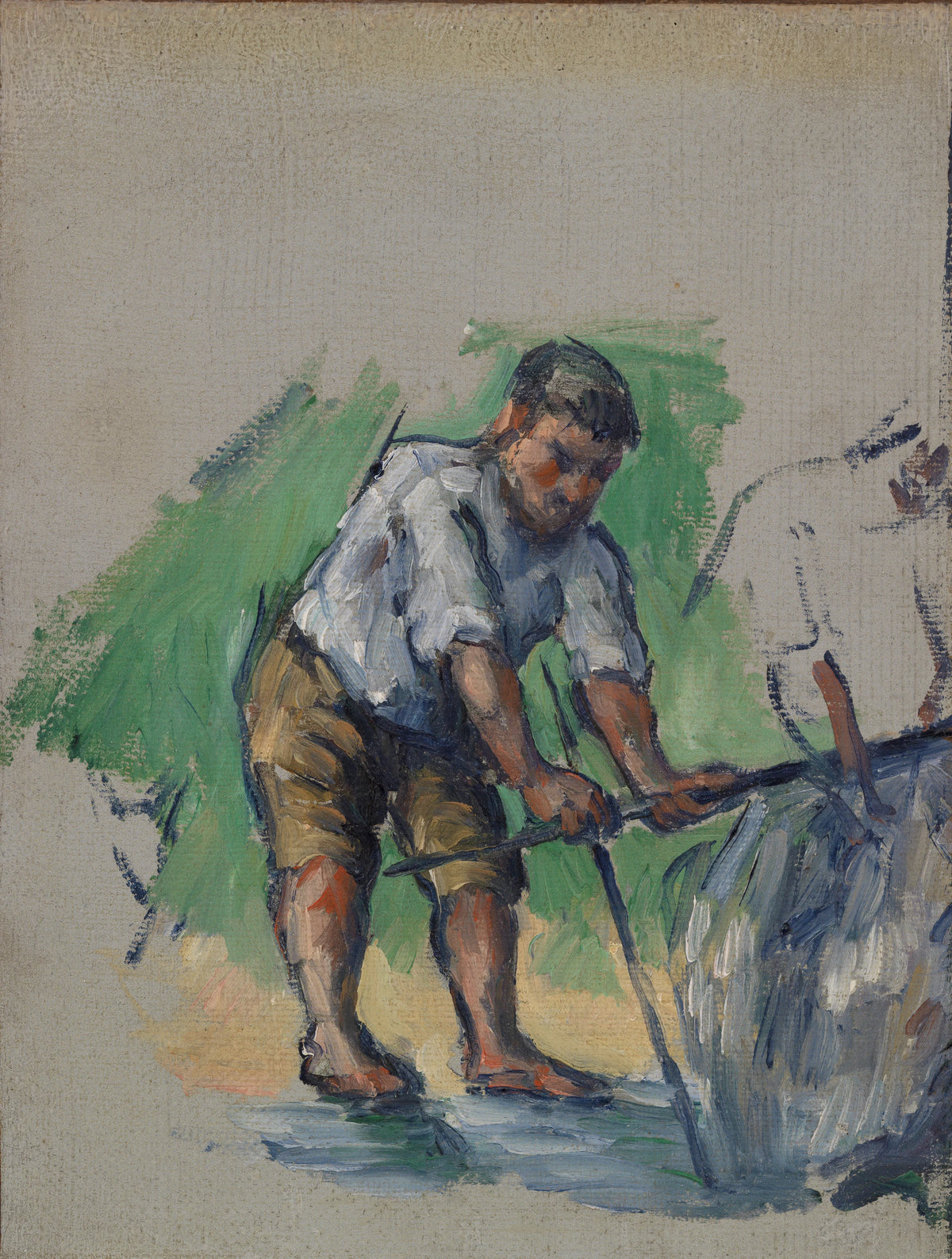 Le Foreur, por volta de 1873-1874 - Paul Cézanne