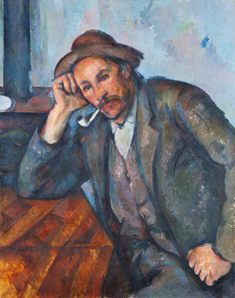 O Fumante Encostado - Paul Cézanne