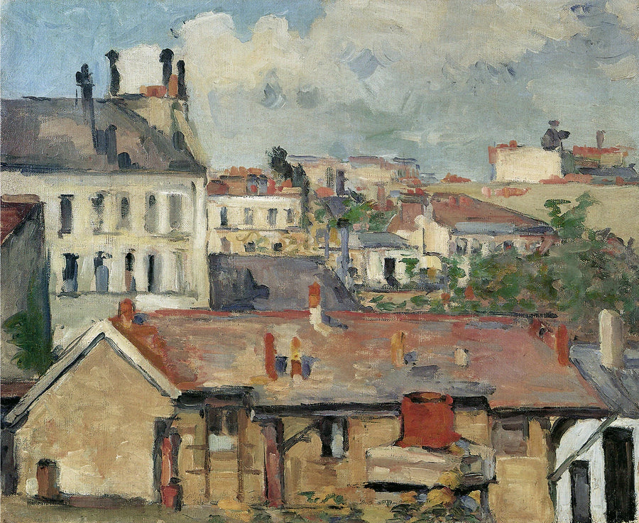 Grupo de casas – Os Telhados - Paul Cézanne