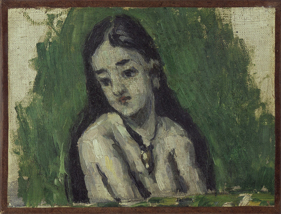Jovem garota com cabelos soltos - Paul Cézanne