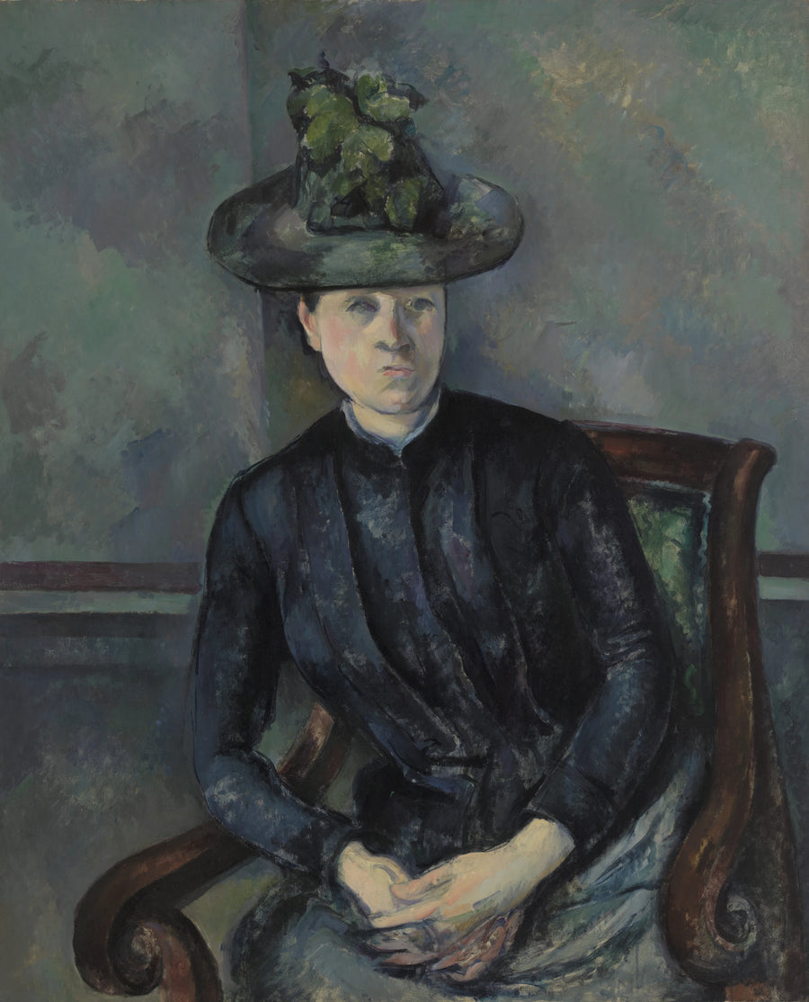Madame Cézanne com chapéu verde - Paul Cézanne