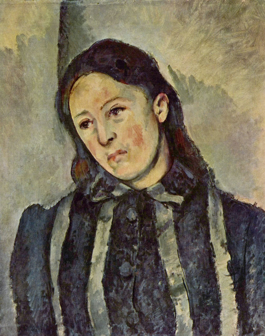 Madame Cézanne com cabelos soltos - Paul Cézanne