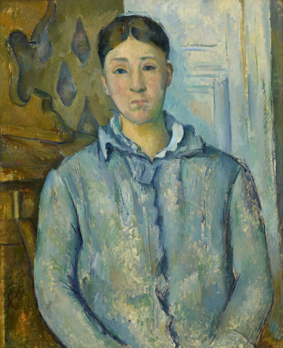 Madame Cézanne em azul - Paul Cézanne