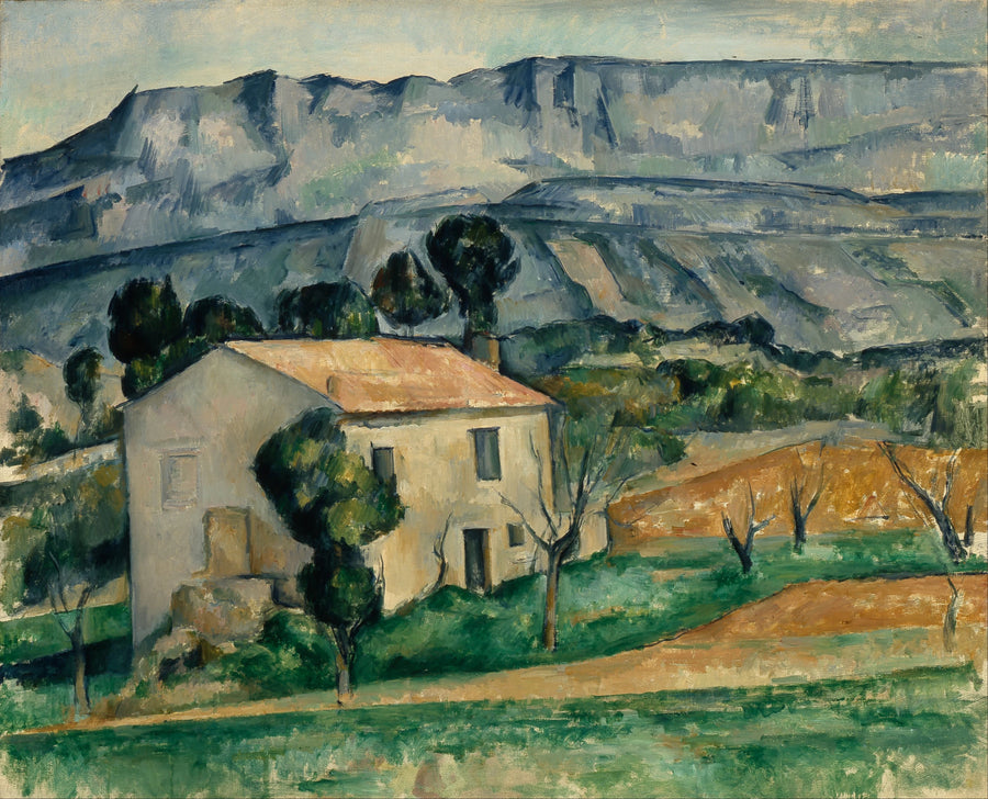 Casa diante da Sainte-Victoire perto de Gardanne - Paul Cézanne