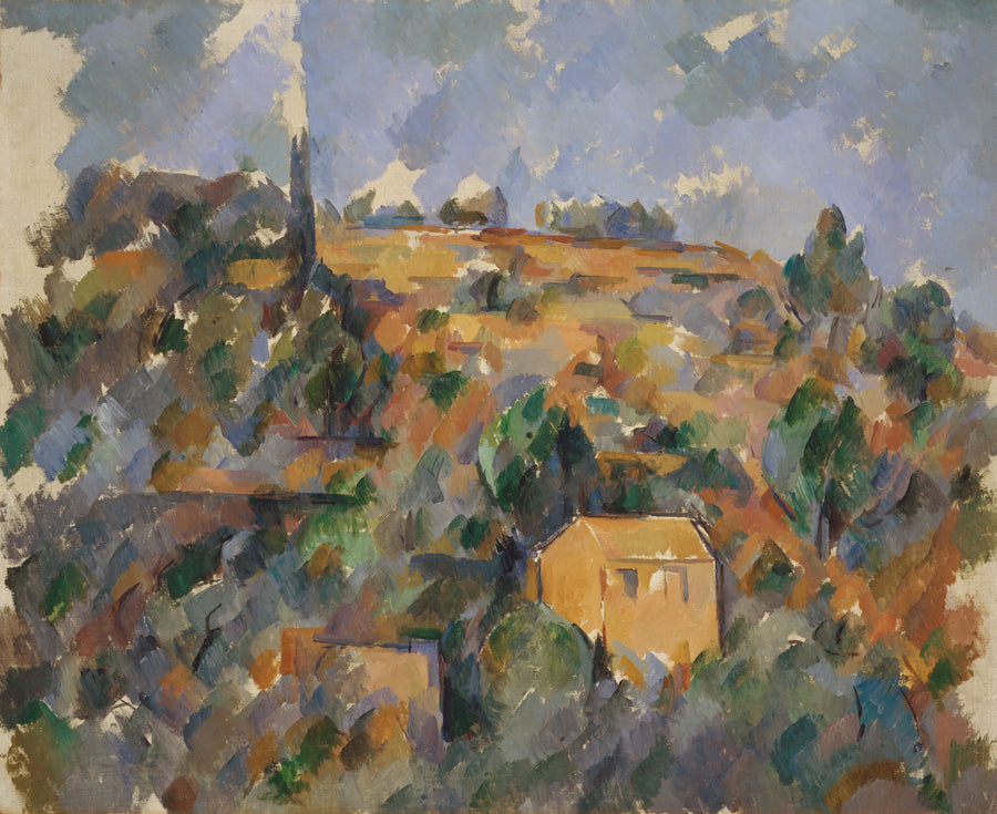 Casas na colina, Provença - Paul Cézanne