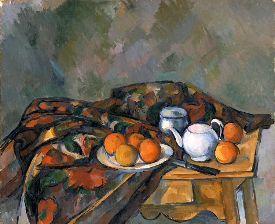 Natureza morta com bule de chá - Paul Cézanne
