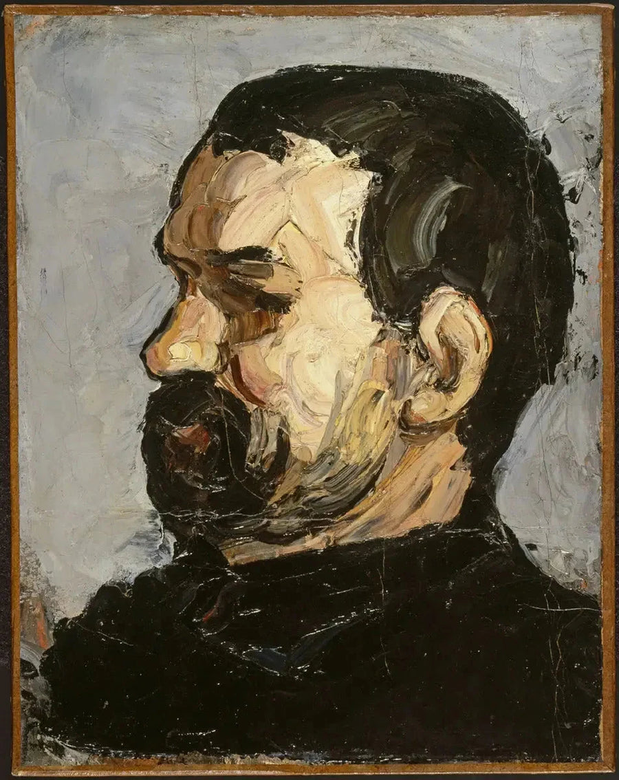 O Tio Dominique de perfil - Paul Cézanne