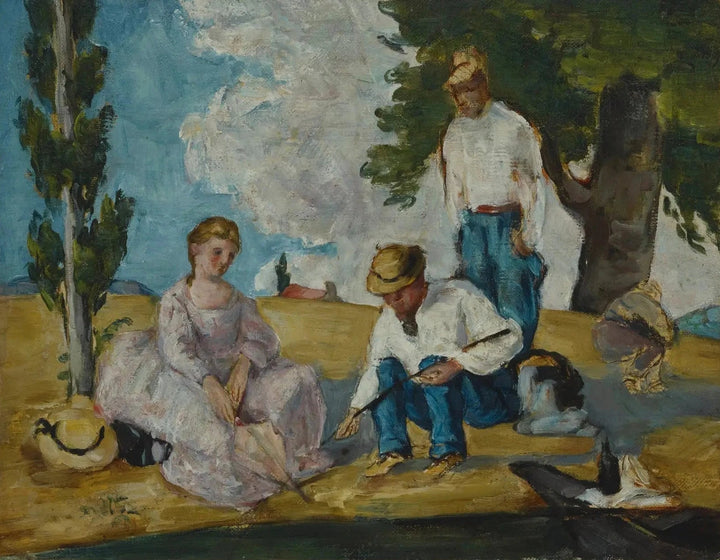 O Grupo de Pesca, 1873 -1874 - Paul Cézanne