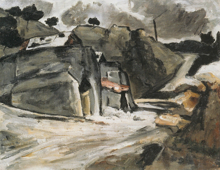 Paisagem provençal (Rochas em l'Estaque) - Paul Cézanne