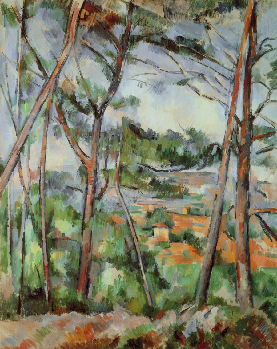 Paisagem dos arredores de Aix (a planície do Arc) - Paul Cézanne