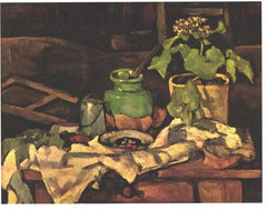 Pote de flores sobre uma mesa, 1878 -1880 - Paul Cézanne
