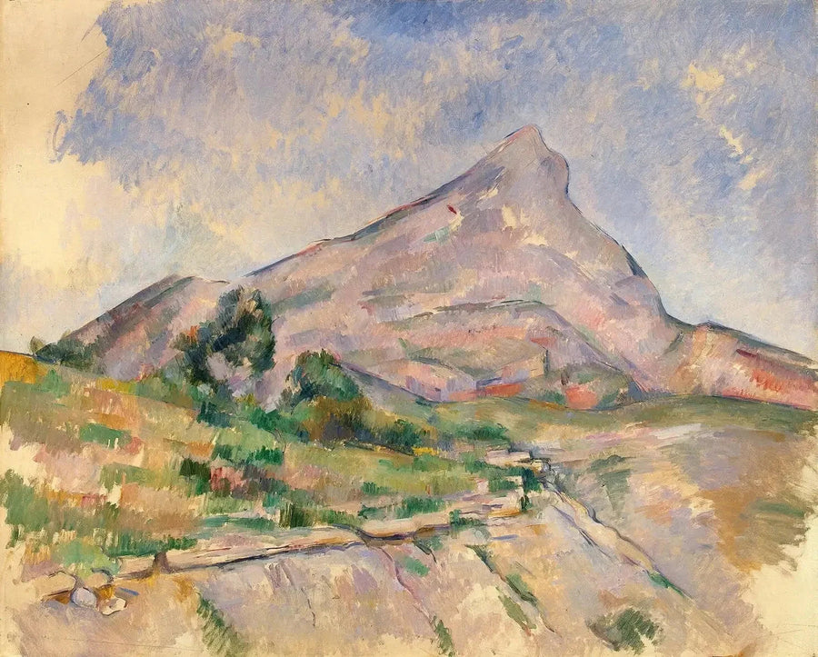 A Montanha Sainte-Victoire vista de Les Infernets, por volta de 1895 - Paul Cézanne