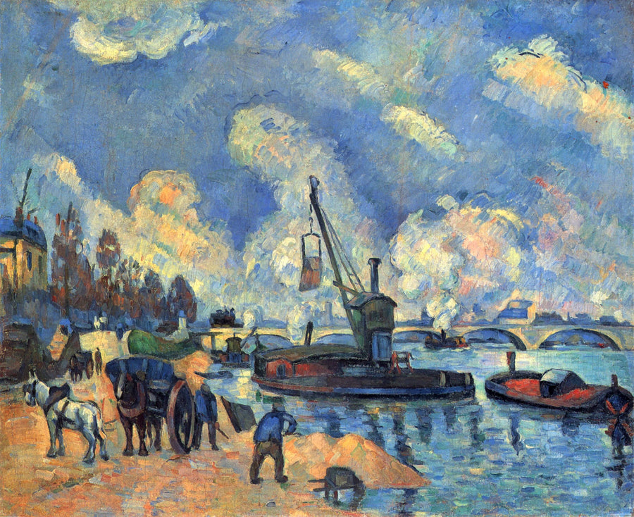 O Sena no cais de Austerlitz - Paul Cézanne