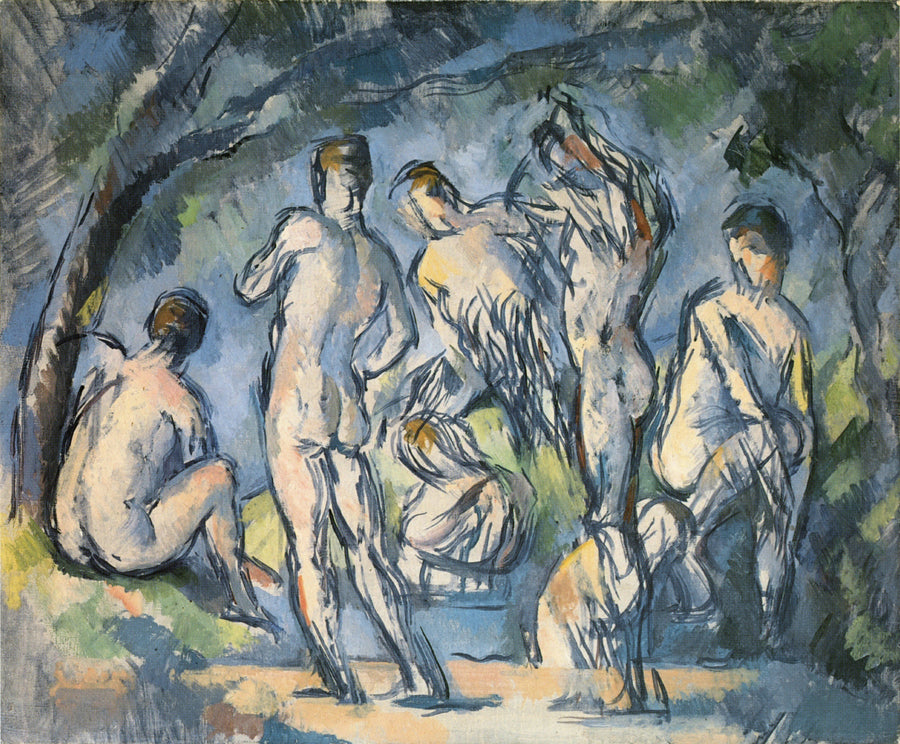 Grupo de sete banhistas - Paul Cézanne