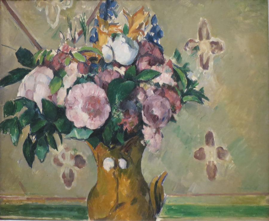 Flores em um vaso vermelho - Paul Cézanne