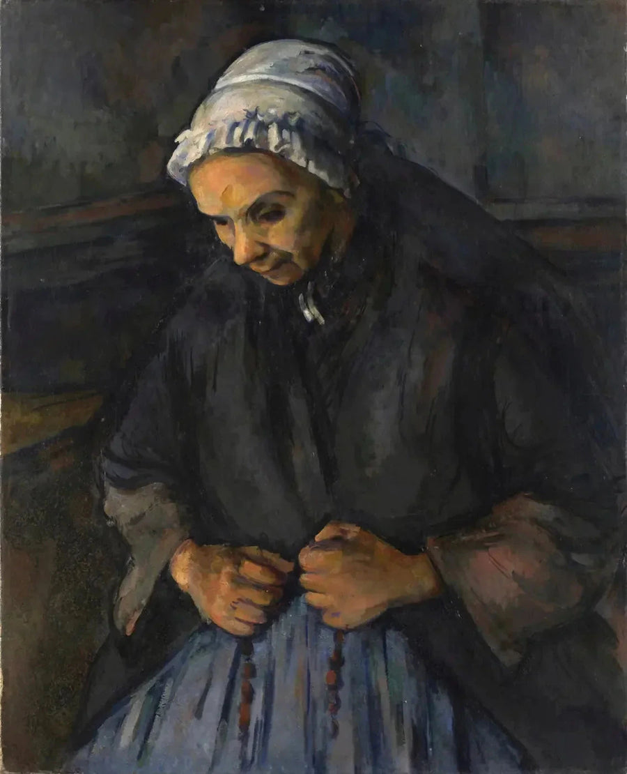 Uma velha mulher com um terço - Paul Cézanne