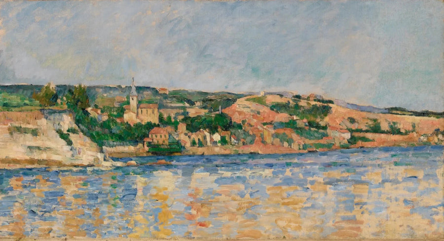 A vila de l'Estaque vista do mar - Paul Cézanne