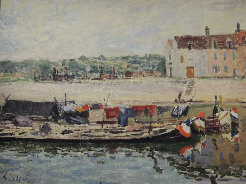 Barcos em St-Mammès - Alfred Sisley