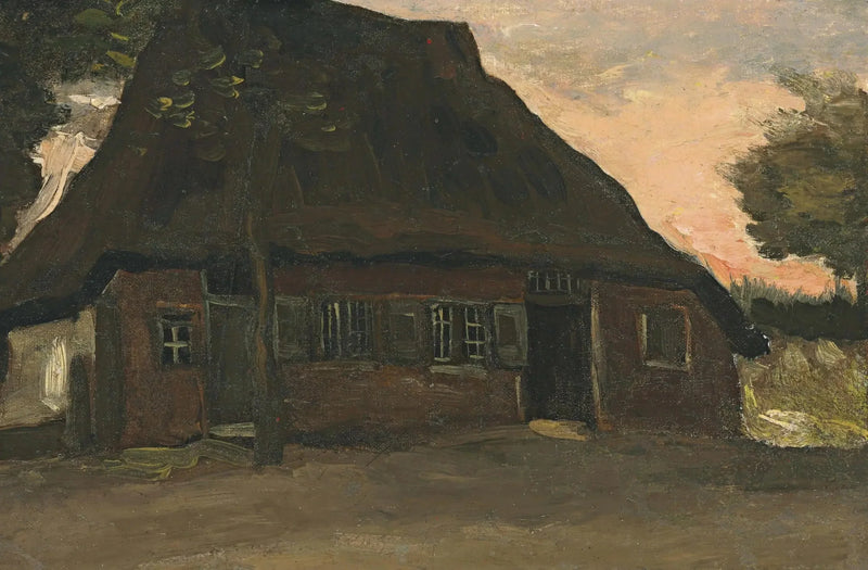Chalé arborizado - Vincent van Gogh