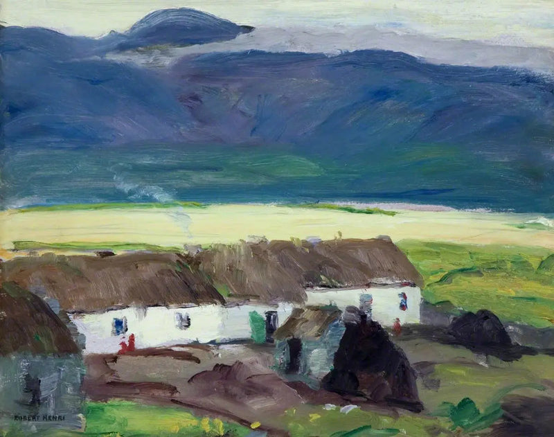 Chalés, Ilha de Achill, Condado de Mayo - Robert Henri