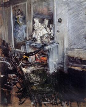 Quarto de um pintor - Giovanni Boldini