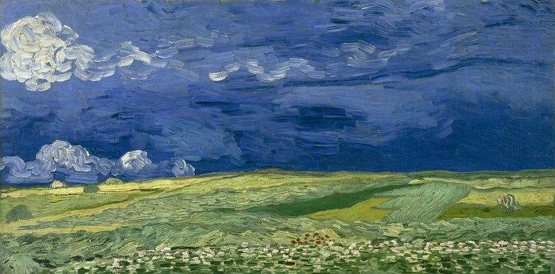 Campo de trigo sob nuvens de tempestade - Vincent van Gogh