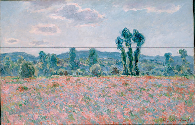 Campo de papoulas em Giverny W1255 - Claude Monet