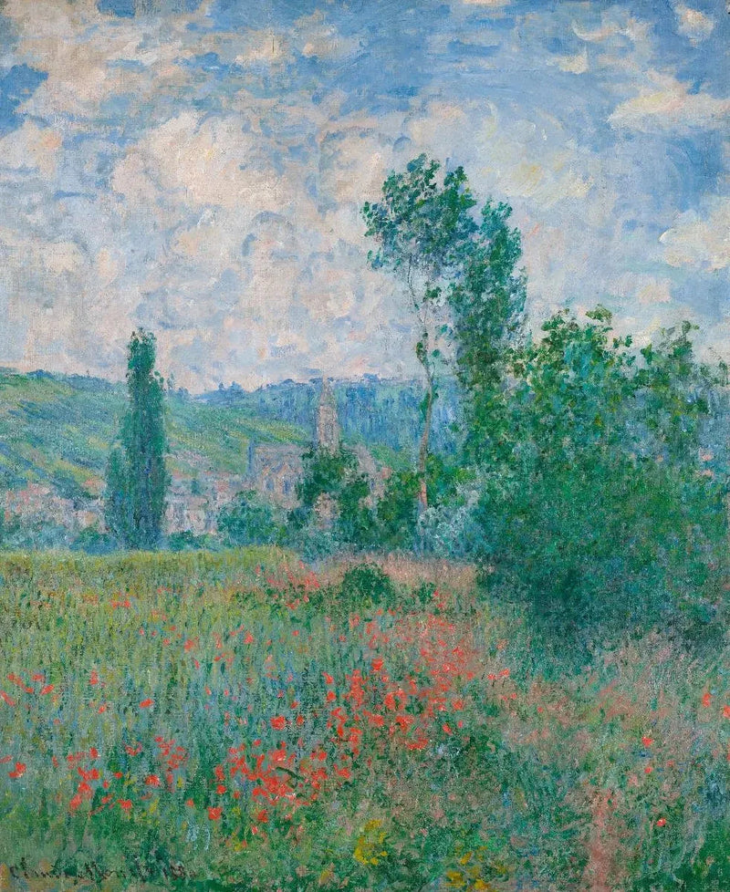 Campo de papoula W593 - Claude Monet