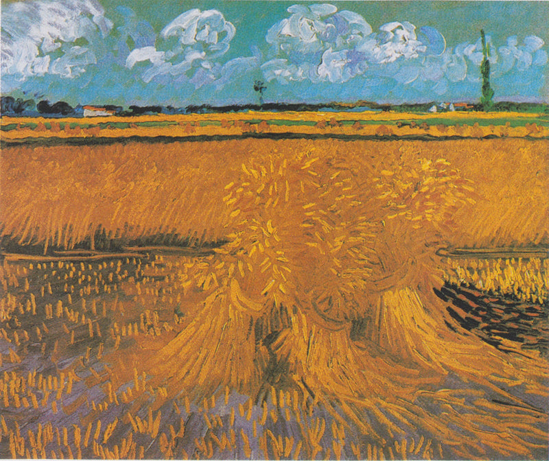 Campo de trigo com feixes - Vincent van Gogh