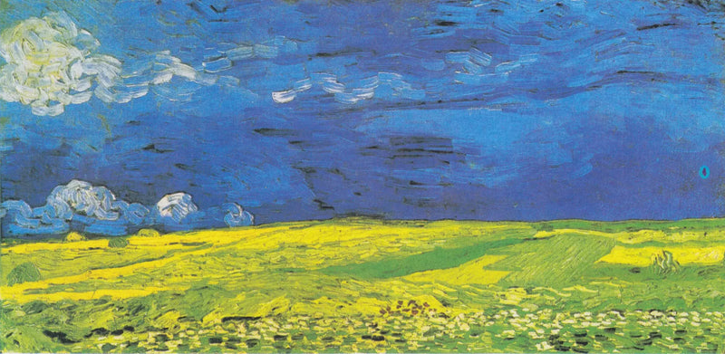 Campo de trigo sob nuvens de tempestade - Vincent van Gogh