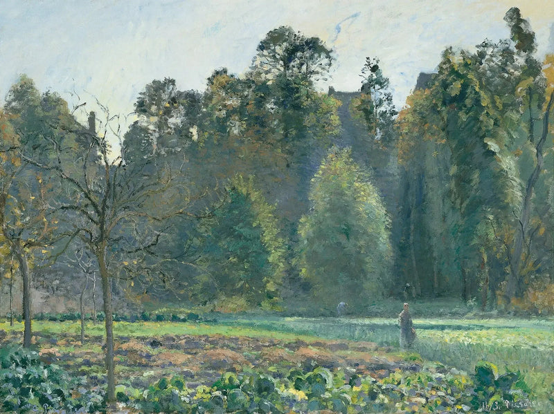 Campo de repolho, Pontoise - Camille Pissarro