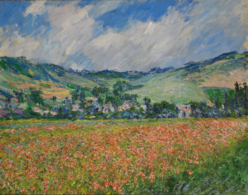 campo de papoulas. Arredores de Giverny - Claude Monet