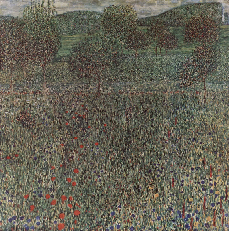 Campo em flor - Gustav Klimt