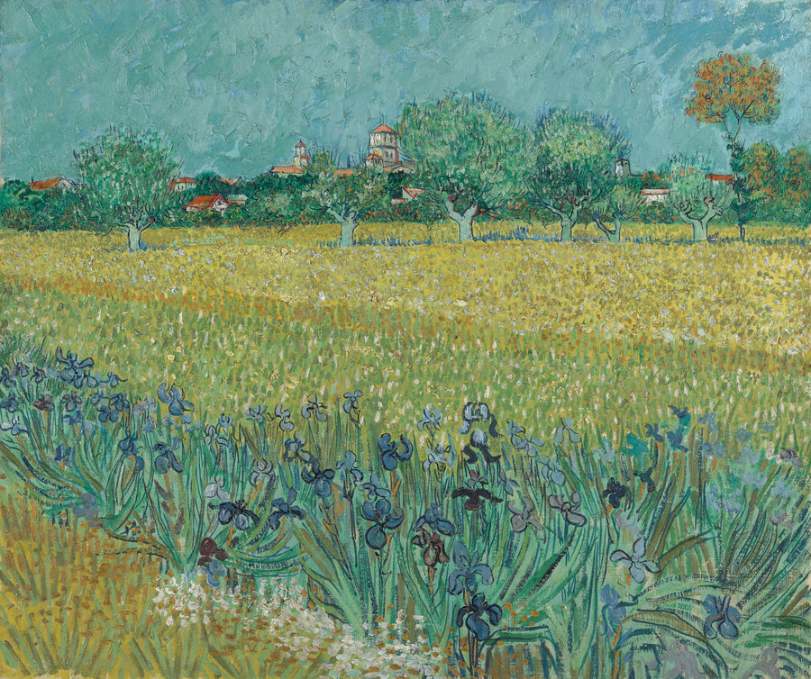 O Campo de Trigo com Íris - Vincent van Gogh