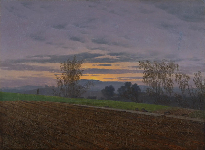 Campo arado - Caspar David Friedrich