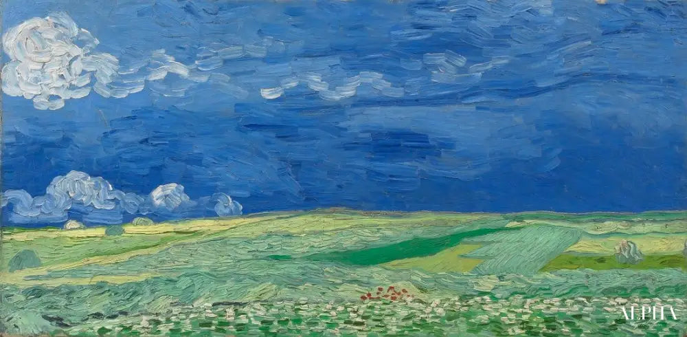 Champ sous des nuages d'orage - Van Gogh - Reproductions de tableaux et peintures haut de gamme